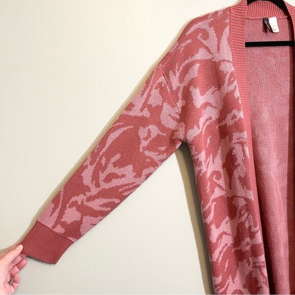 H&M Divided Camouflage Open Front Long Sleeve Ribbed Trim Cardigan Sweater Large - Picture 5 of 13
